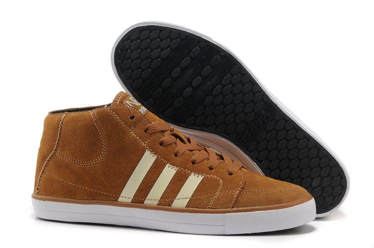 Mens Adidas 2013 Style NEO High top sneakers Cream-coloured/Brown